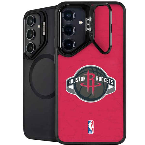 NBA Houston Rockets Distressed Galaxy S24 Kickstand Case
